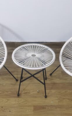 סט קפה לגינה צבע לבן